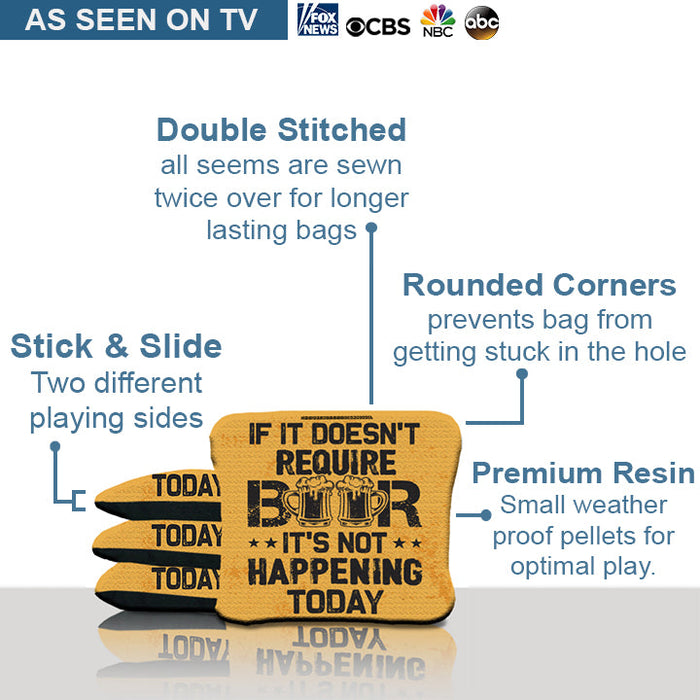 Beer Slogan Cornhole Bags