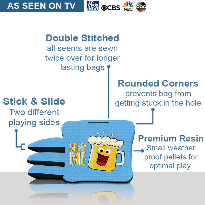 Beer Me Cornhole Bags