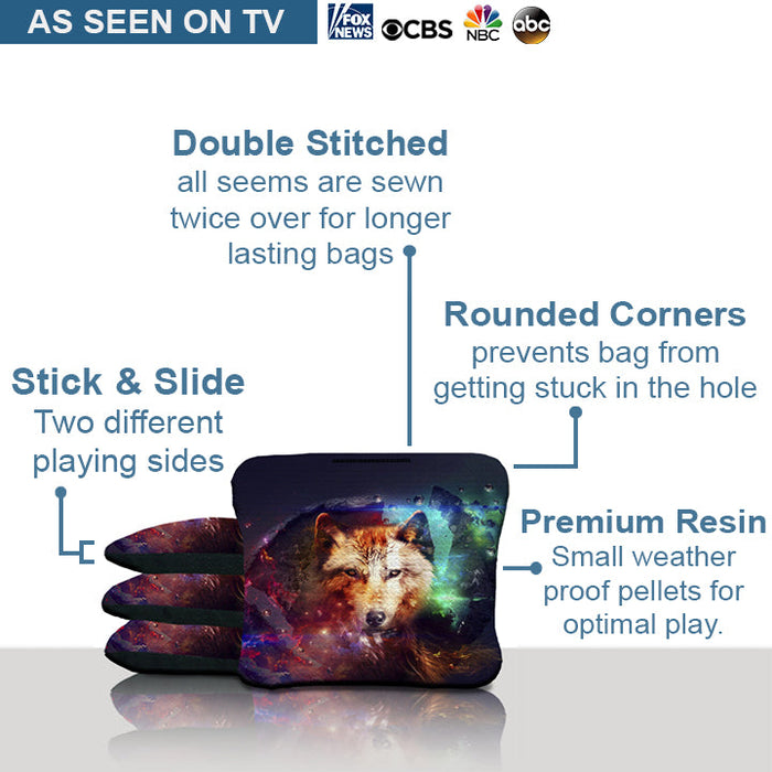 Earth Wolf Cornhole Bags