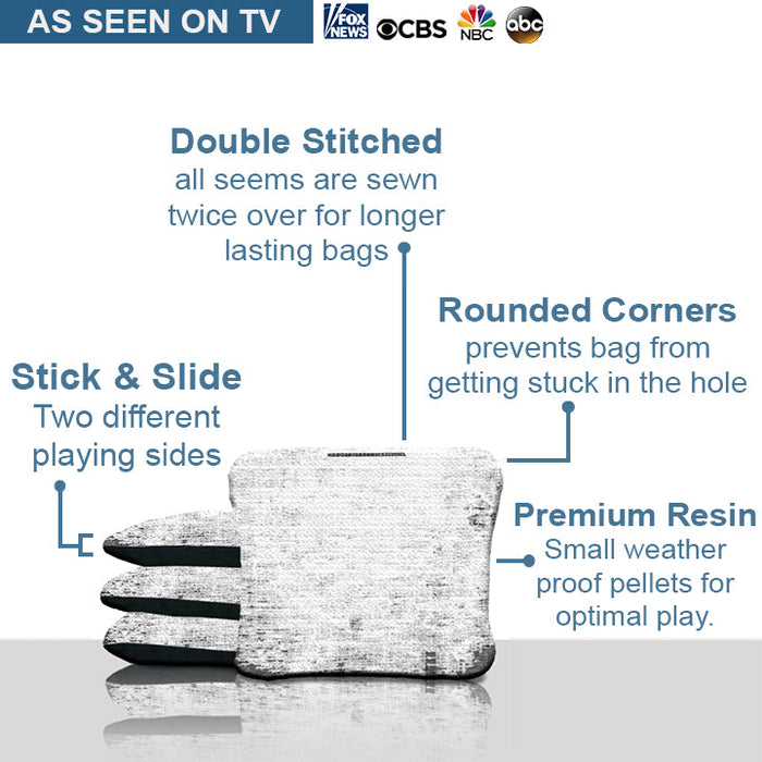 White Camo Cornhole Bags