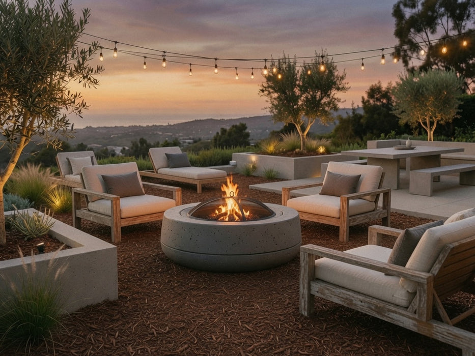 Tumbler - 48" Wood Burning Concrete Fire pit