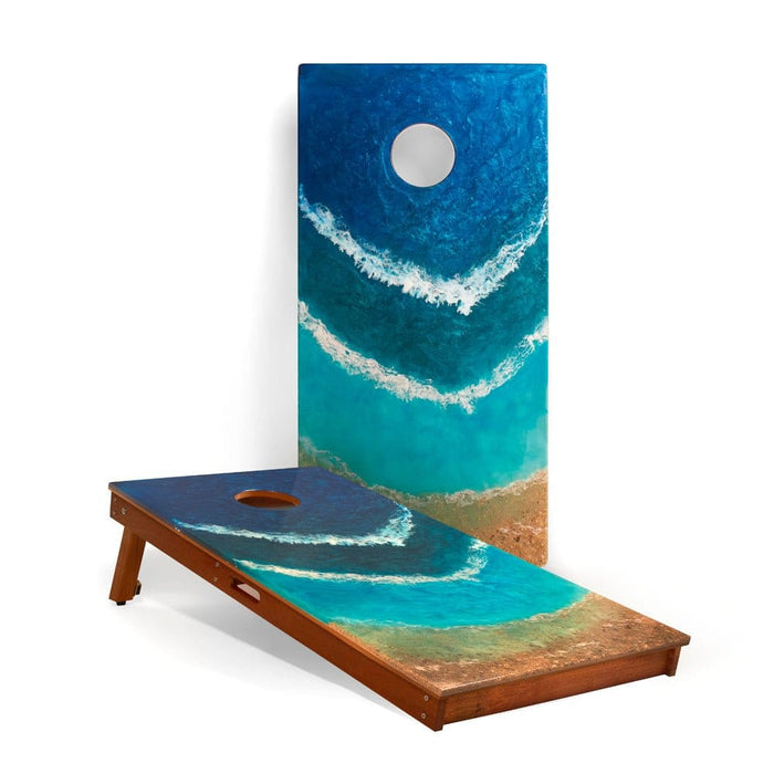Cornhole Boards 2x4 The Beach Epoxy Resin Cornhole Boards