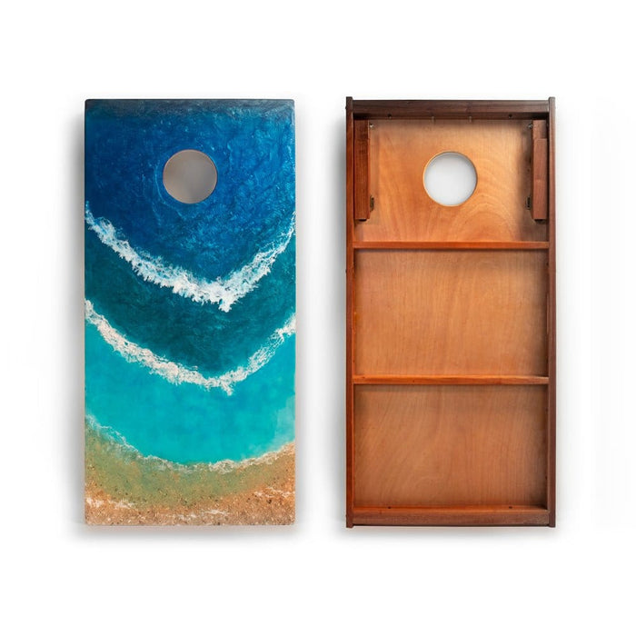 Cornhole Boards 2x4 The Beach Epoxy Resin Cornhole Boards