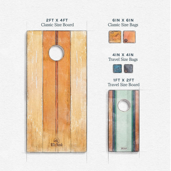 Cornhole Boards 2x4 The Beach Epoxy Resin Cornhole Boards