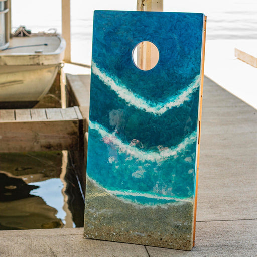 Cornhole Boards 2x4 The Beach Epoxy Resin Cornhole Boards