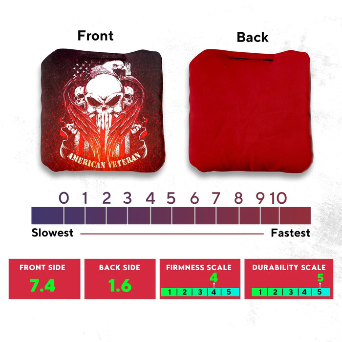 American Veteran Cornhole Bags - Set of 8