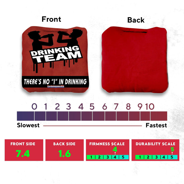 Drinking Team Cornhole Bags - Set of 8