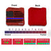 Blue Line Red Line Cornhole Bags - Set of 8