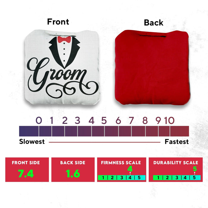 Bride Groom Cornhole Bags - Set of 8