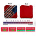 Sideway Flag Cornhole Bags - Set of 8