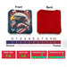 Red Gold Eagle Cornhole Bags - Set of 8