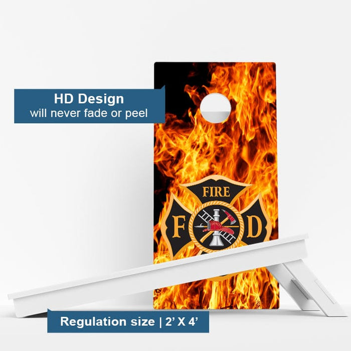 Boards Fire Department Weather Proof Cornhole Boards