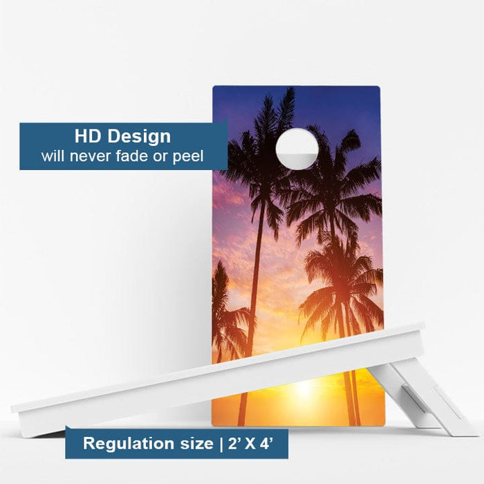 Boards Beach Paradise Weather Proof Cornhole Boards