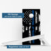 Boards Blue Line Punisher Skull Weather Proof Cornhole Boards
