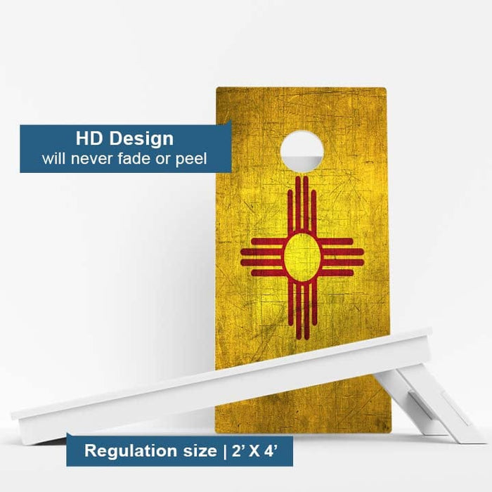 Boards New Mexico Flag Weather Proof Cornhole Boards
