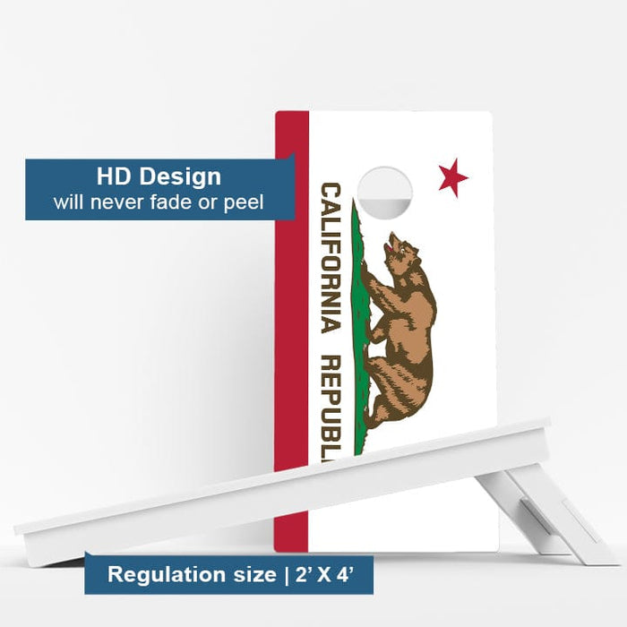 Boards California Flag Weather Proof Cornhole Boards