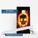 Boards Fire Skull Weather Proof Cornhole Boards