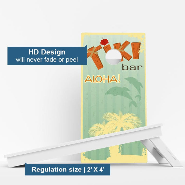 Boards Tiki Bar Weather Proof Cornhole Boards