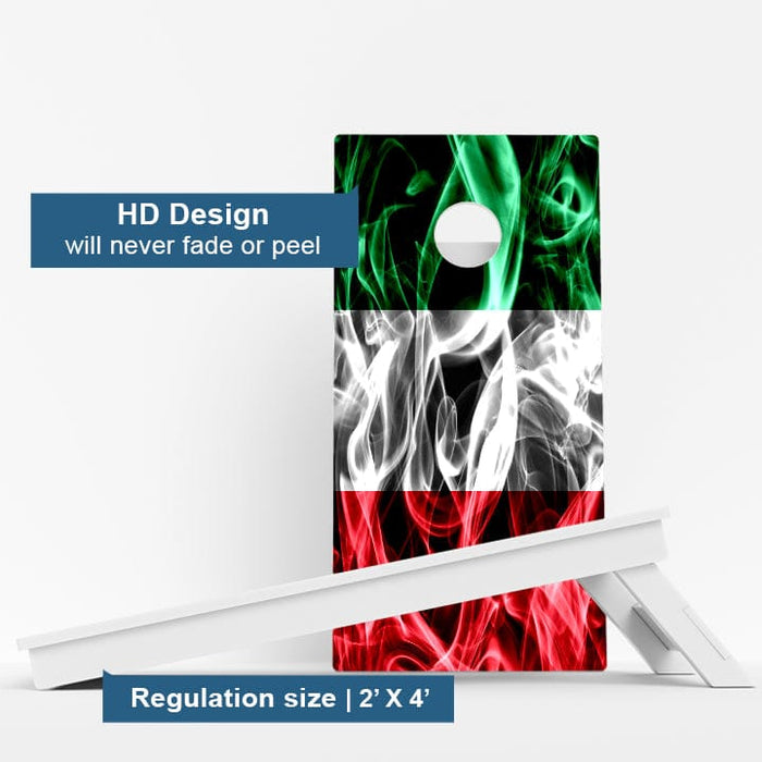 Boards Italy Flag Weather Proof Cornhole Boards