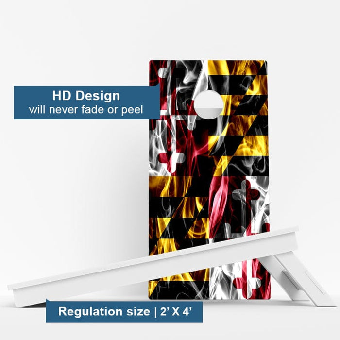 Boards Maryland Flag Weather Proof Cornhole Boards