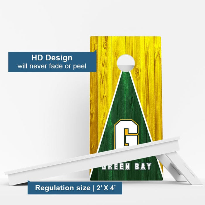 Boards Green Bay Wisconsin Football Weather Proof Cornhole Boards