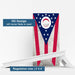 Boards Ohio Flag Weather Proof Cornhole Boards