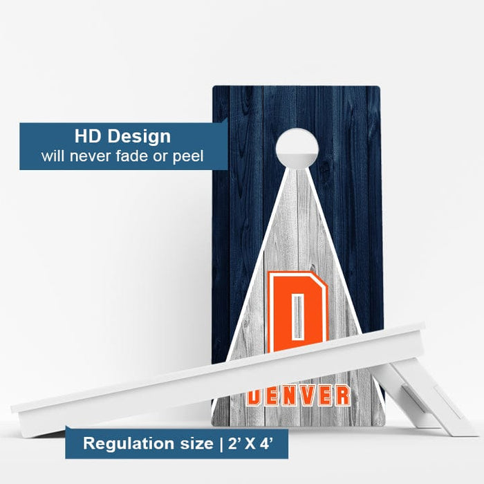 Boards Denver Football Weather Proof Cornhole Boards