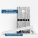 Boards Chicago Black & White City Baseball Weather Proof Cornhole Boards