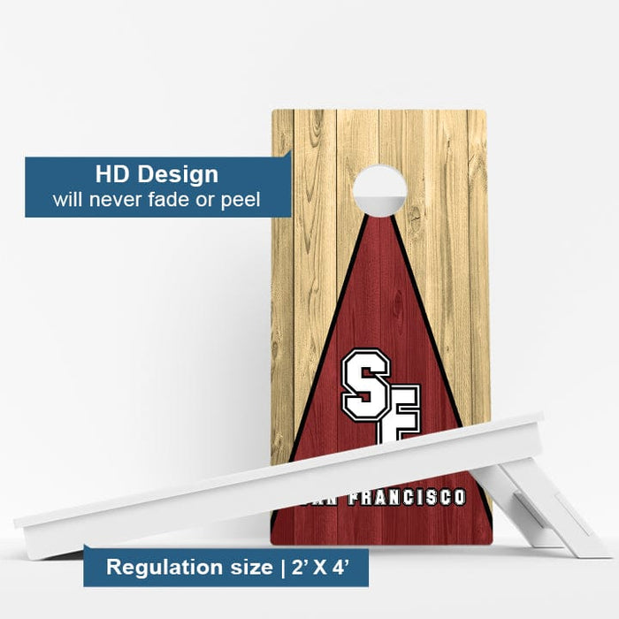 Boards San Francisco Football Weather Proof Cornhole Boards