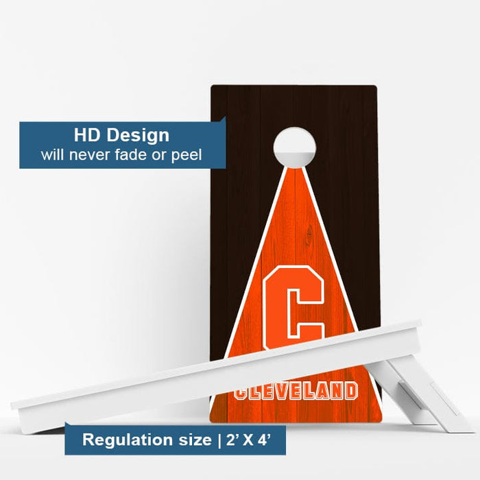 Boards Cleveland Football  Weather Proof Cornhole Boards