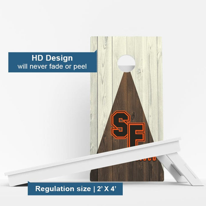 Boards San Francisco Baseball Weather Proof Cornhole Boards