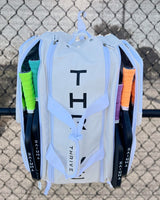 Pickleball Bag White Elite Pro Tour Bag w/shoe bag - WHITE