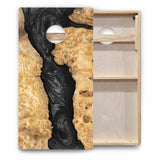 Patterned Background Cornhole Boards - Backyard Series