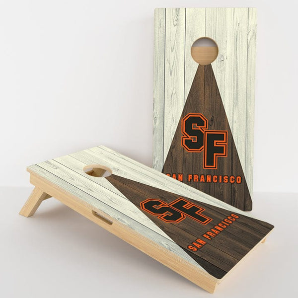 Boards San Francisco Baseball Professional Cornhole Boards