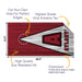 Atlanta Football Cornhole Boards Wraps (Set of 2)