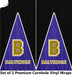 Baltimore Football Cornhole Boards Wraps (Set of 2)