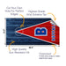 Buffalo Football Cornhole Boards Wraps (Set of 2)