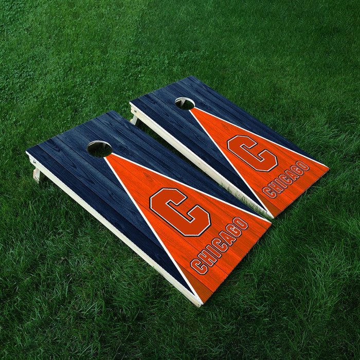 Chicago Football Cornhole Boards Wraps (Set of 2)