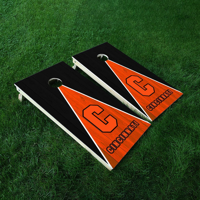 Cincinnati Football Cornhole Boards Wraps (Set of 2)