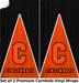 Cincinnati Football Cornhole Boards Wraps (Set of 2)