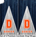 Denver Football Cornhole Boards Wraps (Set of 2)