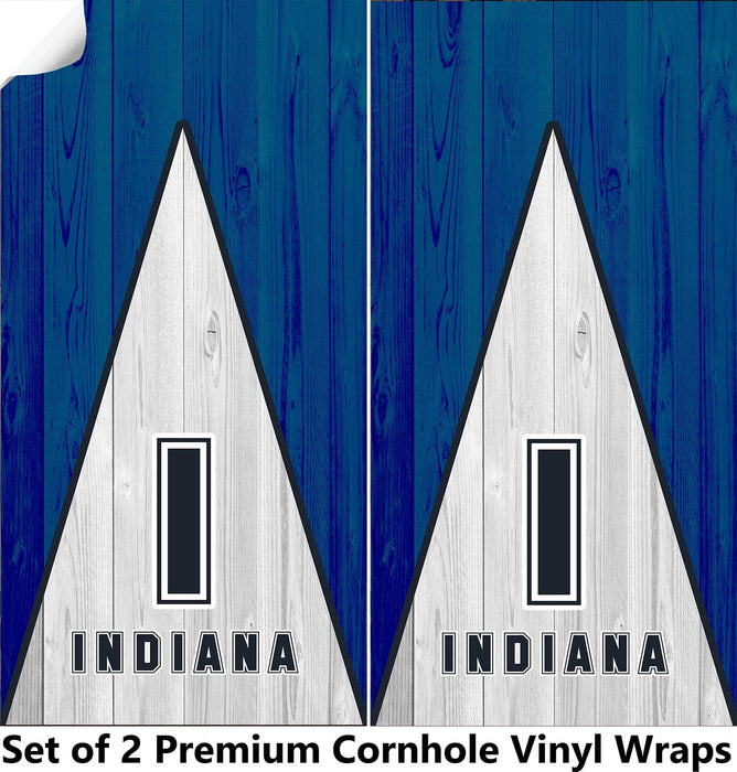 Indiana Football Cornhole Boards Wraps (Set of 2)