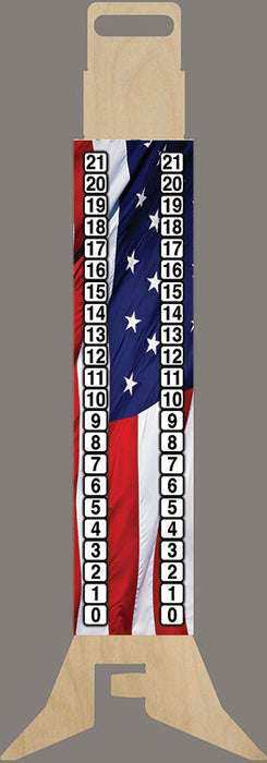 American Flag Score Keeper Cornhole Design