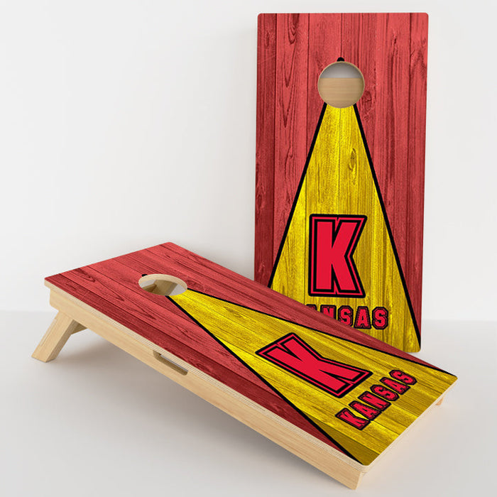 Kansas Football Professional Cornhole Boards