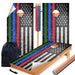 RED Blue Green Line Flag Cornhole Boards Wraps (Set of 2)