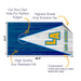 Los Angeles Football Cornhole Boards Wraps (Set of 2)