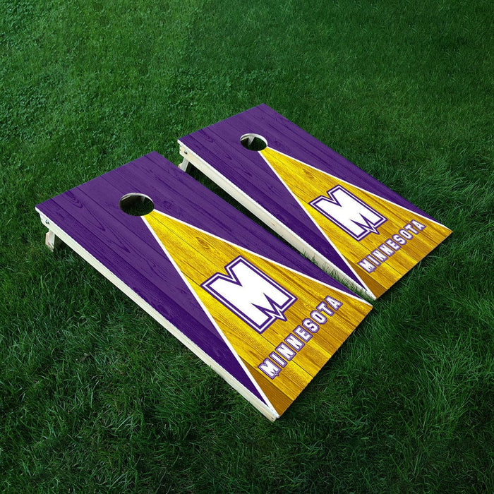 Minnesota Football Cornhole Boards Wraps (Set of 2)