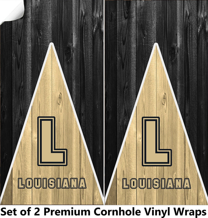 Louisiana Football Cornhole Boards Wraps (Set of 2)