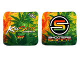 Bags 420 Rasta Swirl / Yes (+$15) Killshots Cornhole | 357 Series | Limited Designs | 2025 ACL Pro Cornhole Bags