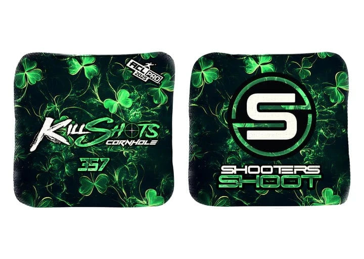 Bags SMOKING CLOVER / Yes (+$15) Killshots Cornhole | 357 Series | Limited Designs | 2025 ACL Pro Cornhole Bags